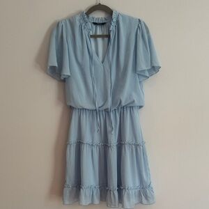 Elegant Light Blue Women's Dress